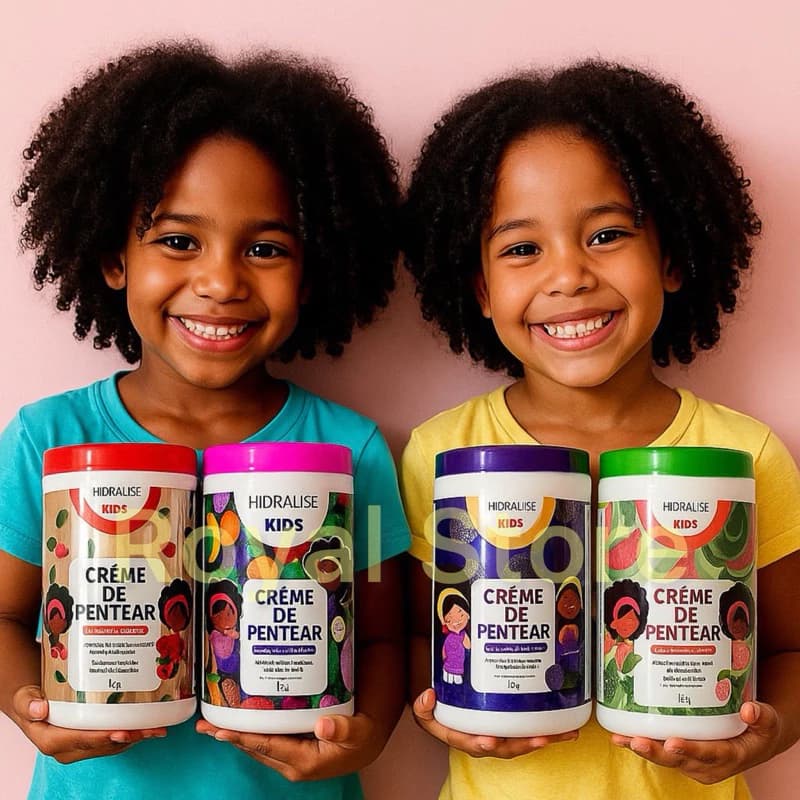 Creme para Pentear 1KG Cachos Sem Frizz Hidralise Brilho Definição Finalizador Cachinhos