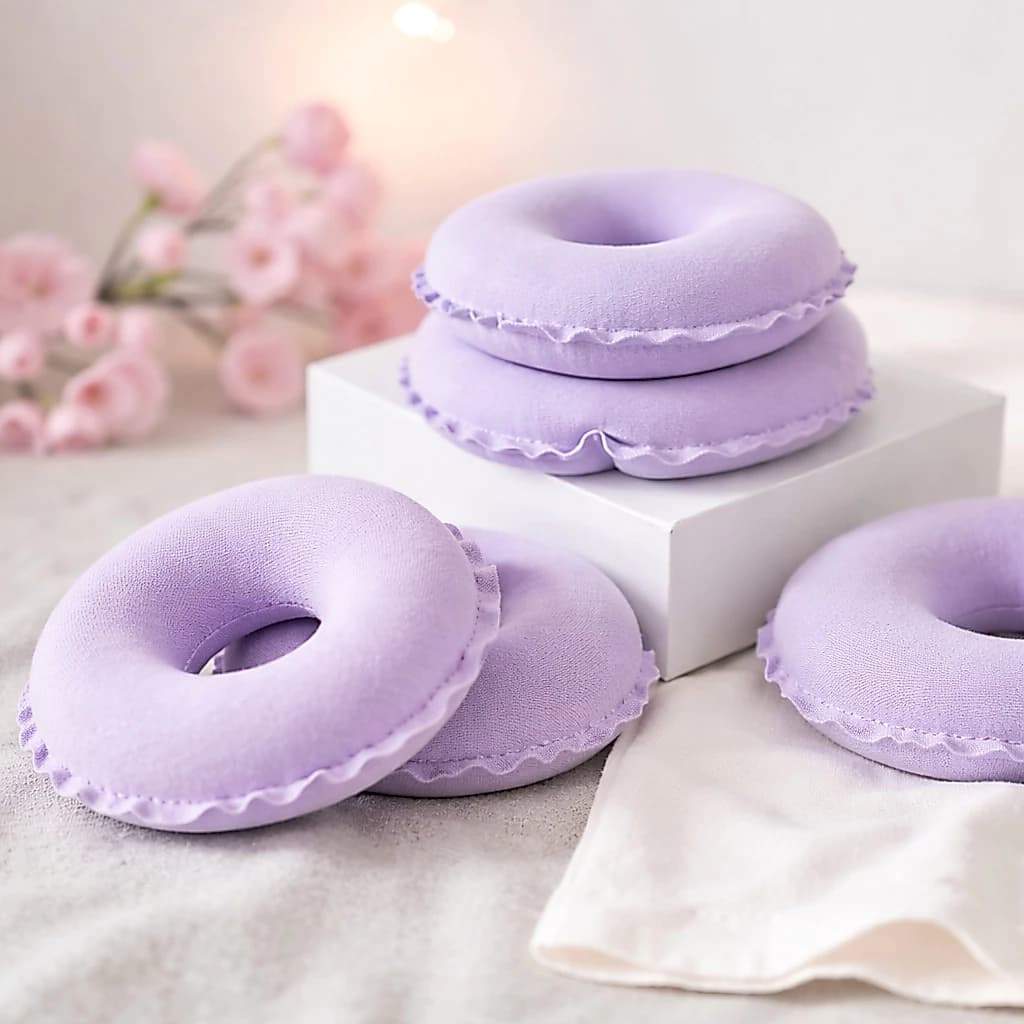 Kit 4 Rosquinhas de Amamentação Protetor 100% Algodão Macio