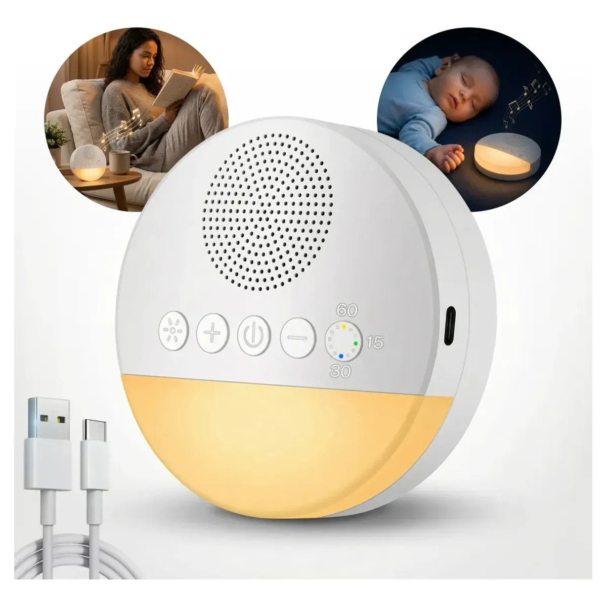 Ruido Bebe Aparelho Com Barulho De Dormir Ambiente Do Útero Branco Marca SpitFire