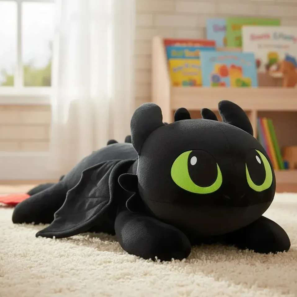 Xuxão Apoio Banguela Fúria Da Noite Gigante 100cm Pelúcia Preto