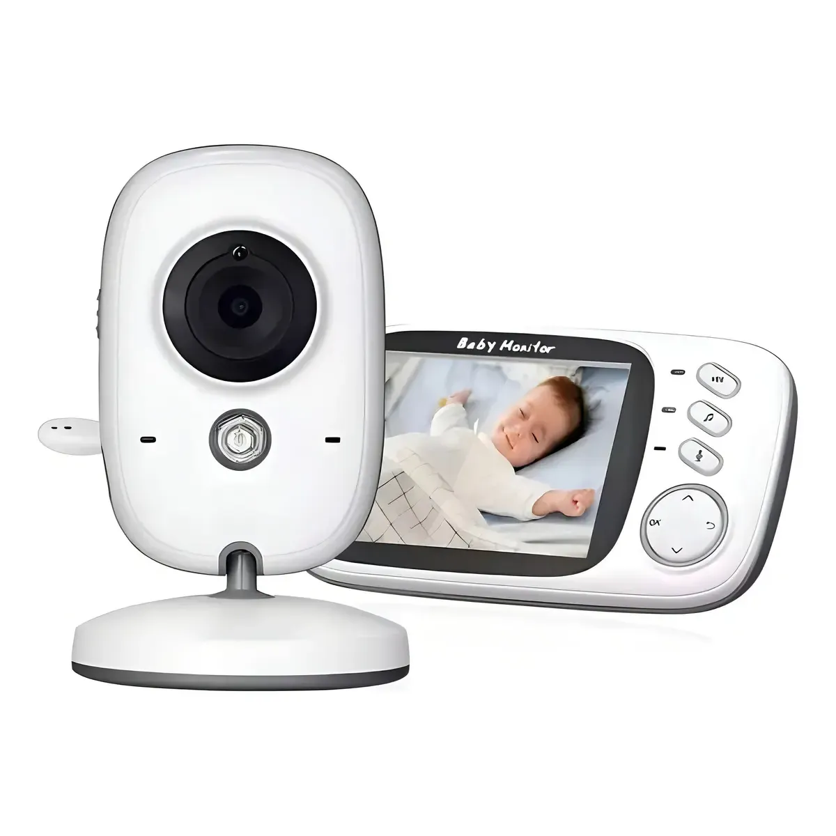 Baba Eletrônica Baby Monitor Visão Noturna Dual Audio Cor Branco G.Eye