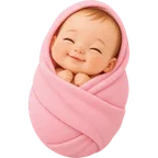 Ilustração de bebê usando fralda tamanho RN